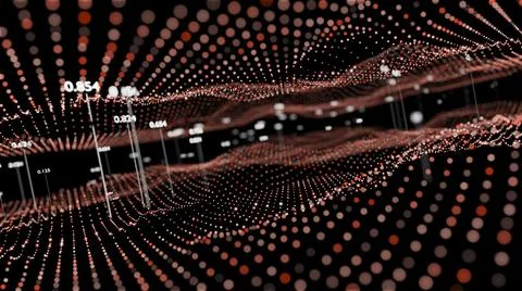 Big Data Visualization. Abstract structure Stock Illustration