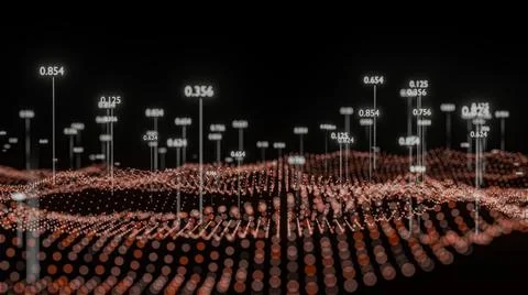 Big Data Visualization. Abstract structure Stock Illustration