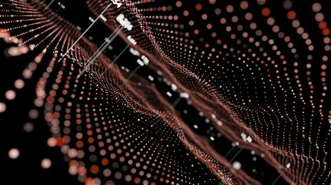 Big Data Visualization. Abstract structure 스톡 일러스트