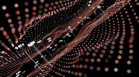 Big Data Visualization. Abstract structure イラスト素材