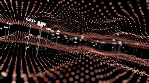 Big Data Visualization. Abstract structure 스톡 일러스트