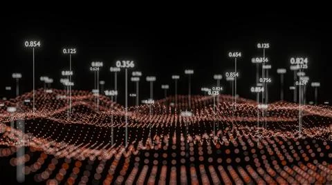 Big Data Visualization. Abstract structure Stock Illustration