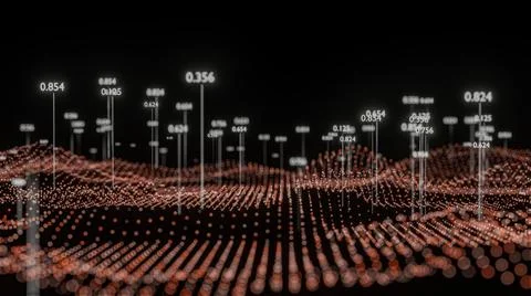 Big Data Visualization. Abstract structure Stock Illustration