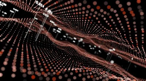 Big Data Visualization. Abstract structure Illustrazione stock