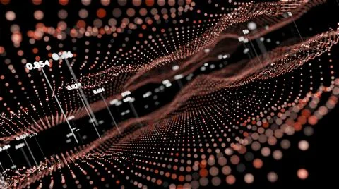 Big Data Visualization. Abstract structure イラスト素材