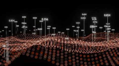 Big Data Visualization. Abstract structure イラスト素材