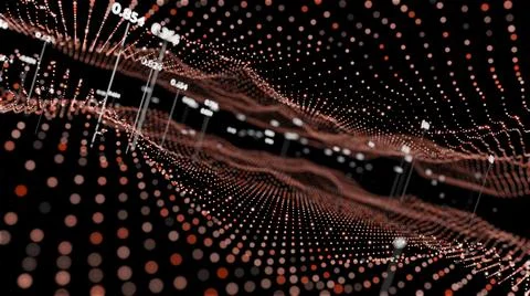 Big Data Visualization. Abstract structure 스톡 일러스트