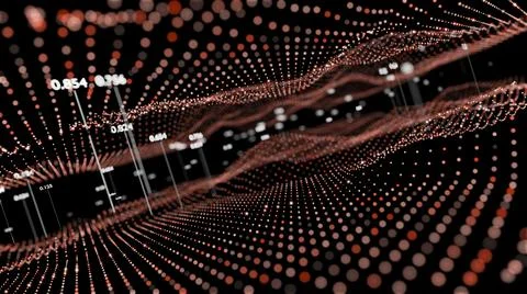 Big Data Visualization. Abstract structure Stock Illustration