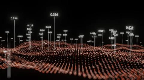 Big Data Visualization. Abstract structure イラスト素材