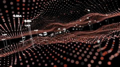 Big Data Visualization. Abstract structure イラスト素材