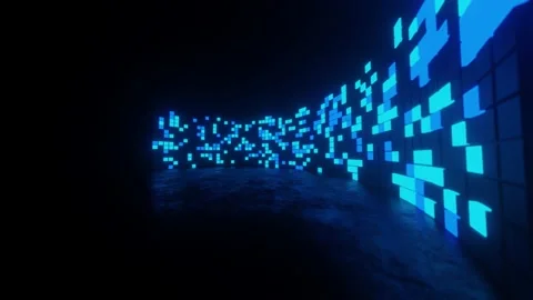 Big data visualization. Abstract technology background. Stock Footage 194446125