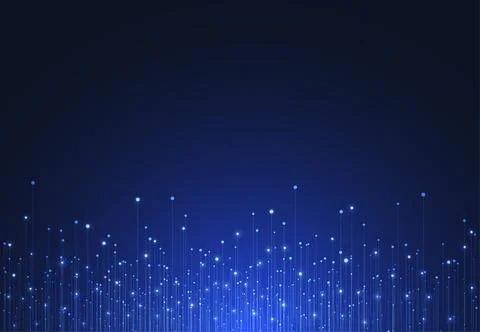 Big data visualization. Abstract technology innovation communication concept Stock Illustration