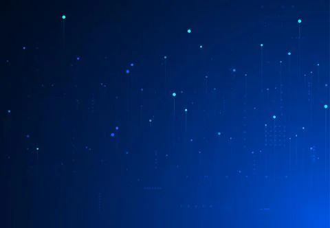 Big data visualization. Abstract technology innovation communication concept Illustrazione stock