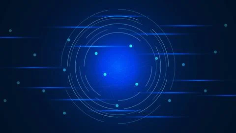 Big data visualization and machine learning concept Stock Illustration