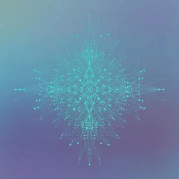 Big data visualization. Artificial Intelligence and Machine Learning Concept Stock Illustration