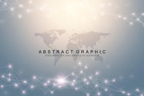 Big data visualization. Artificial Intelligence and Machine Learning Concept Stockillustratie