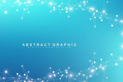 Big data visualization. Artificial Intelligence and Machine Learning Concept Stock Illustration