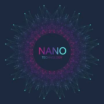 Big data visualization. Artificial Intelligence and Machine Learning Concept Stock Illustration