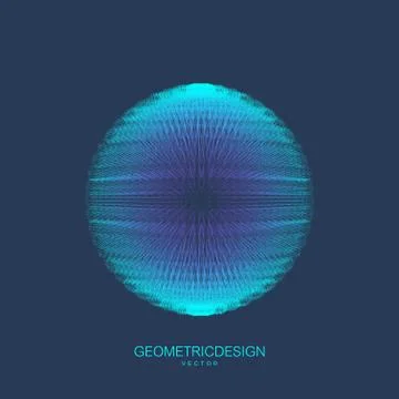 Big data visualization. Artificial Intelligence and Machine Learning Concept Stockillustratie