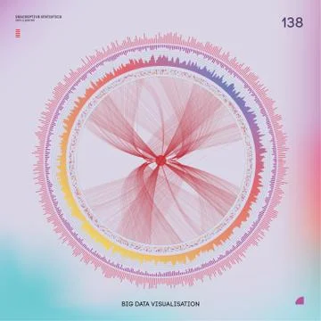 Big data visualization. Background 3d illustration . Cyber background line and Stock Illustration