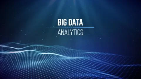 Big data visualization. Background 3d .Big data connection background. Cyber Stockillustratie