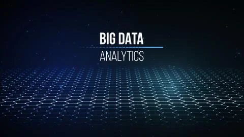 Big data visualization. Background 3d .Big data connection background. Cyber Stock-Illustration
