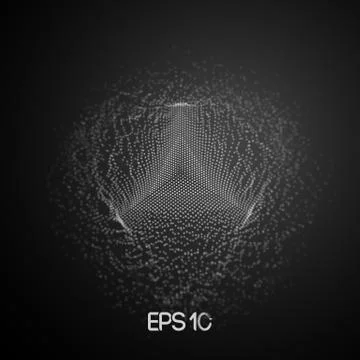 Big data visualization. Background 3d .Big data connection background. Cyber Stock Illustration