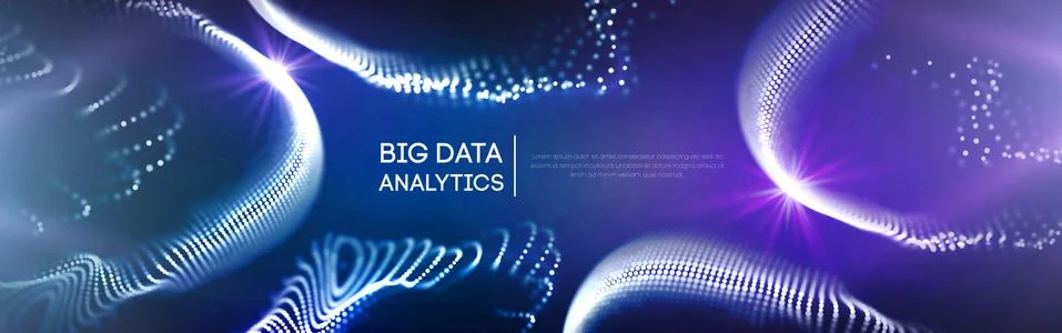 Big data visualization. Background 3d .Big data connection background. Cyber Stock Illustration