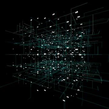 Big data visualization background. 스톡 일러스트