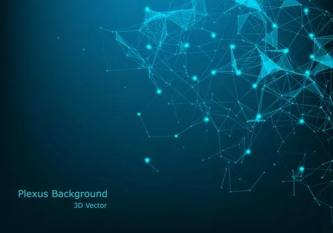 Big Data Visualization Background. Modern futuristic virtual abstract backgro Stock Illustration