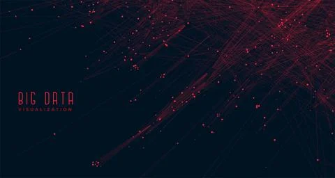 Big data visualization concept background Stock Illustration
