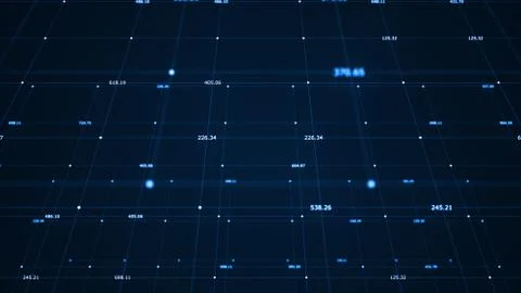 Big data visualization concept. Stock Illustration