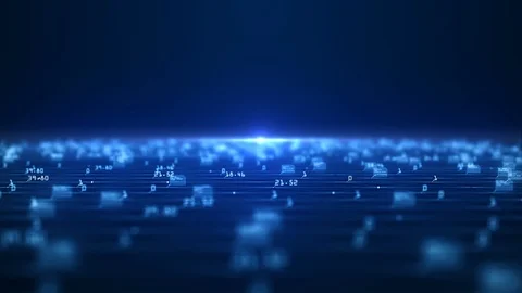 Big data visualization concept. Machine learning algorithms. Stock Footage 109453084