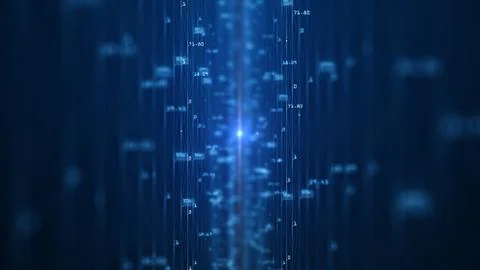 Big data visualization concept. Machine learning algorithms. Analysis of info Stock Illustration