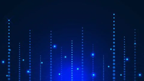 Big data visualization concept. Visual information complexity Stock Illustration