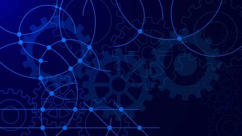 Big data visualization, data connection and global communication Illustrazione stock