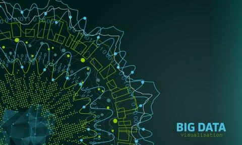 Big Data Visualization. Futuristic Infographic. Information Abstract Design Stock Illustration