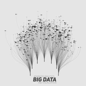 Big data visualization. Futuristic infographic. Information aesthetic design. Stock Illustration