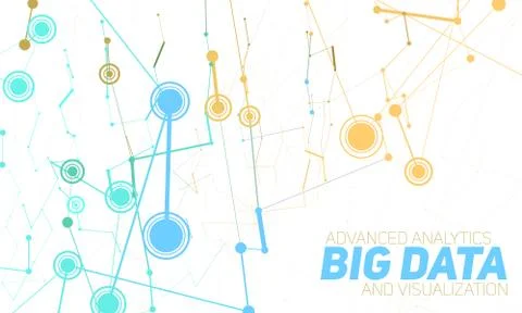 Big data visualization. Futuristic infographic. Information aesthetic design. Stock Illustration