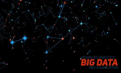 Big data visualization. Futuristic infographic. Information aesthetic design. Stock Illustration