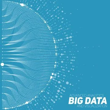 Big data visualization. Futuristic infographic. Information aesthetic design. Stock Illustration