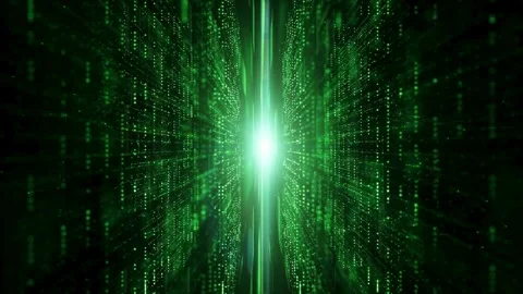 Big data visualization, futuristic or technological. Cyberspace security Stock Footage 334025653