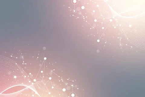 Big data visualization. Geometric abstract background visual information Stock Illustration