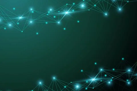 Big data visualization. Geometric abstract background visual information Illustrazione stock