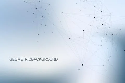 Big data visualization. Graphic abstract background communication. Perspective Illustrazione stock