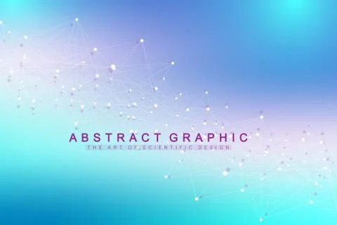 Big data visualization. Graphic abstract background communication. Perspective イラスト素材