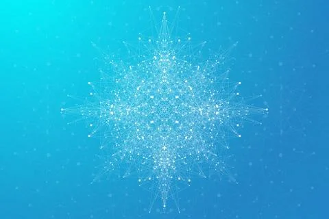 Big data visualization. Graphic abstract background communication. Perspective イラスト素材