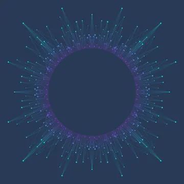 Big data visualization. Graphic abstract background communication. Perspective イラスト素材