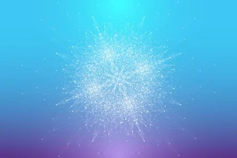 Big data visualization. Graphic abstract background communication. Perspective イラスト素材