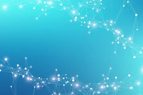 Big data visualization. Graphic abstract background Artificial Intelligence Stock Illustration